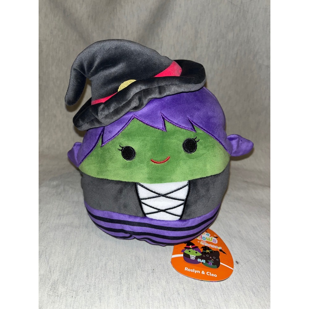 Squishmallow FlipAMallows Roslyn & Cleo Witch Cat Halloween Plush - Picture 2 of 8